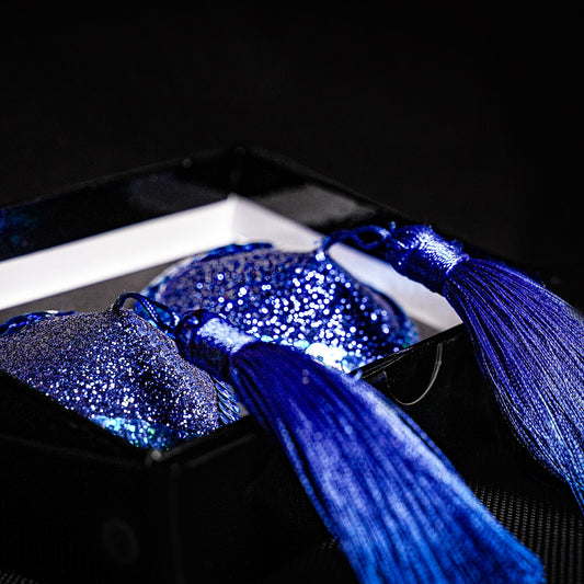 Blue Heart Tassel Pasties