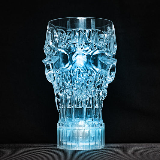 Dracula's Flashing Skull Glass
